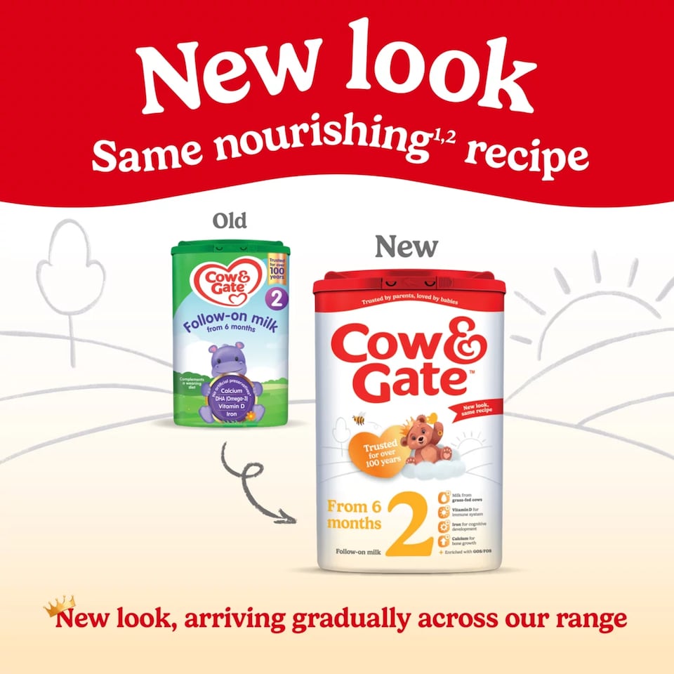 image 1 of Cow & Gate 2 Follow On Baby Milk Formula Powder 6-12 Months 800g