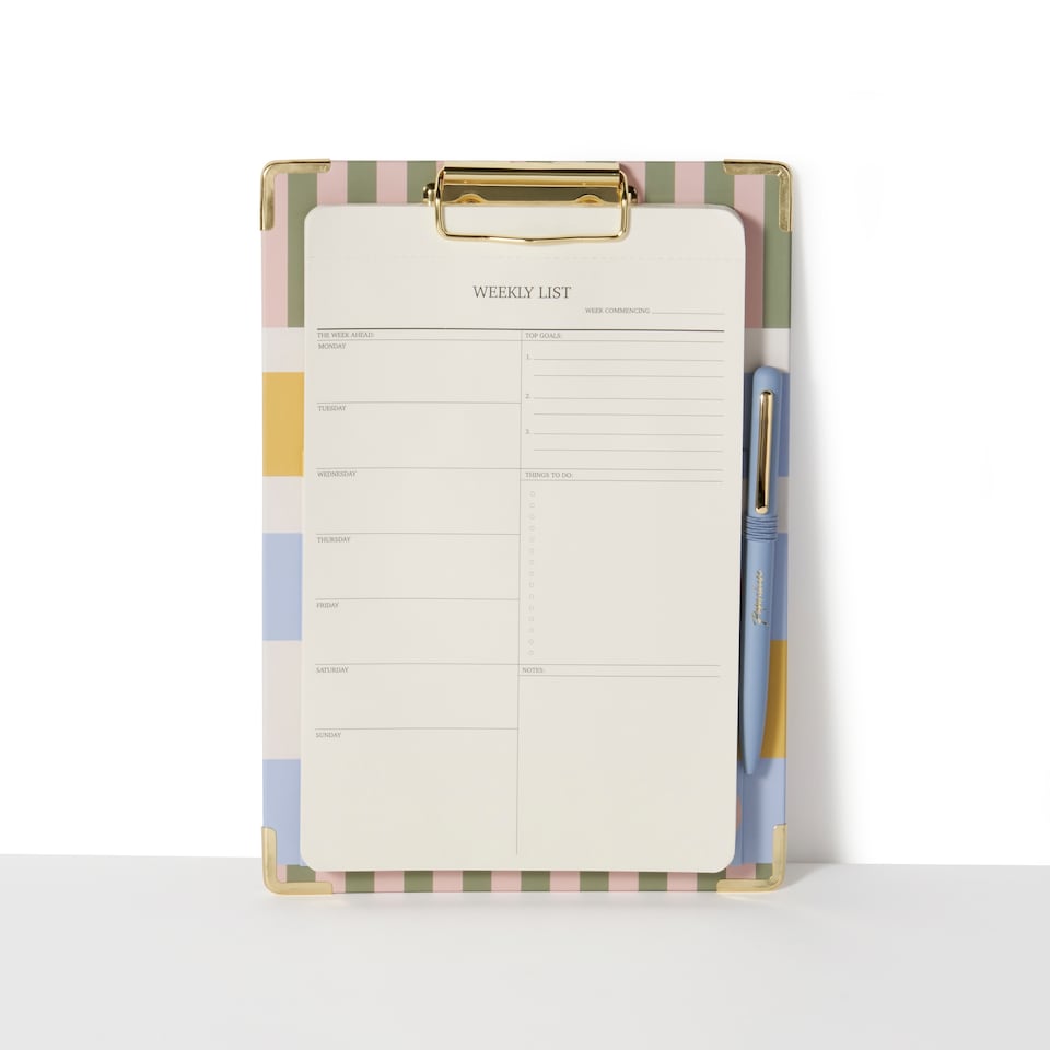 image 1 of Paperchase A5 Clipboard with List Pad & Pen