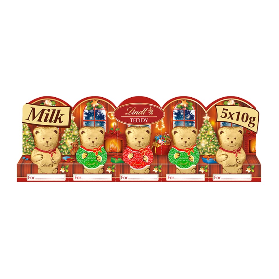 image 1 of Lindt Teddy Perforated 5 Pack 50G