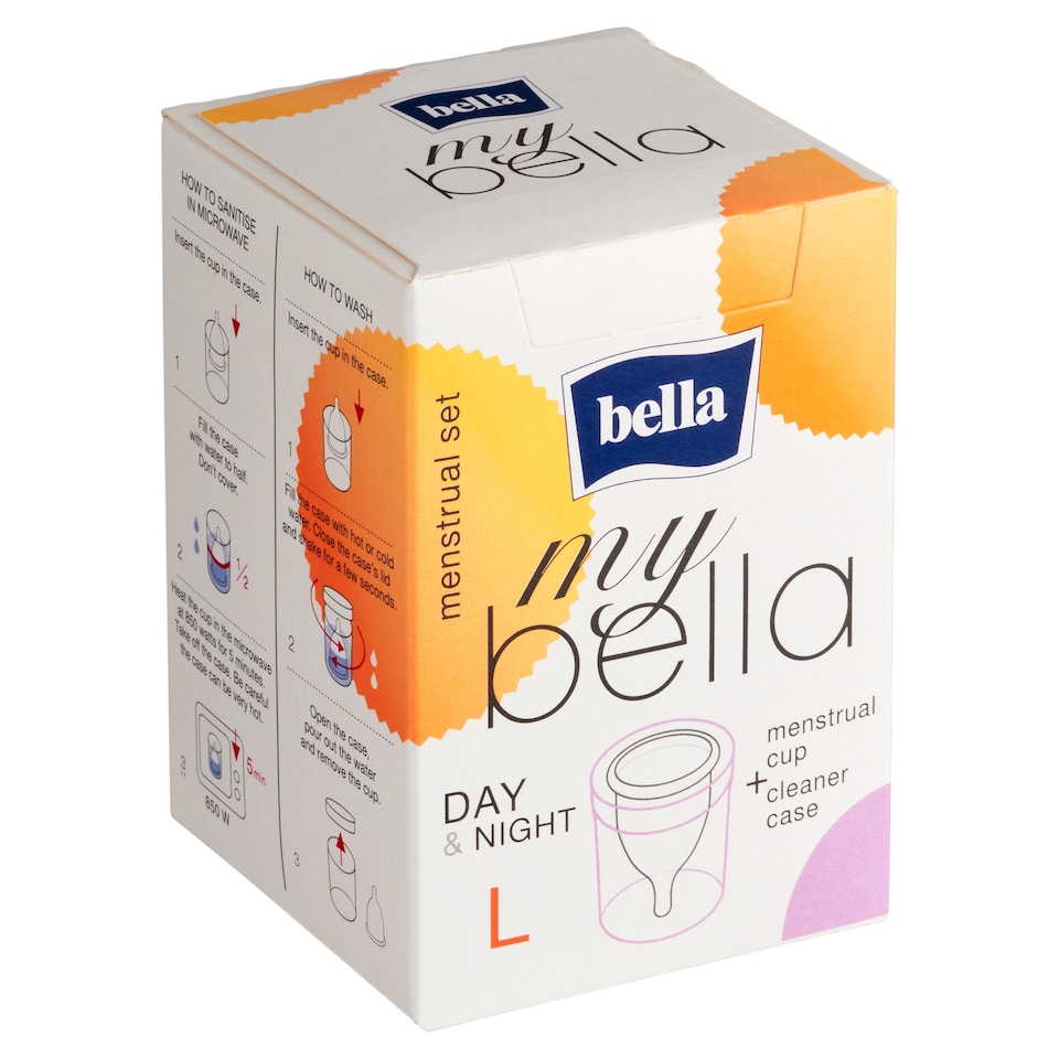 image 1 of Bella My Bella Menstrual Cup and Case for Storage and Cleaning L