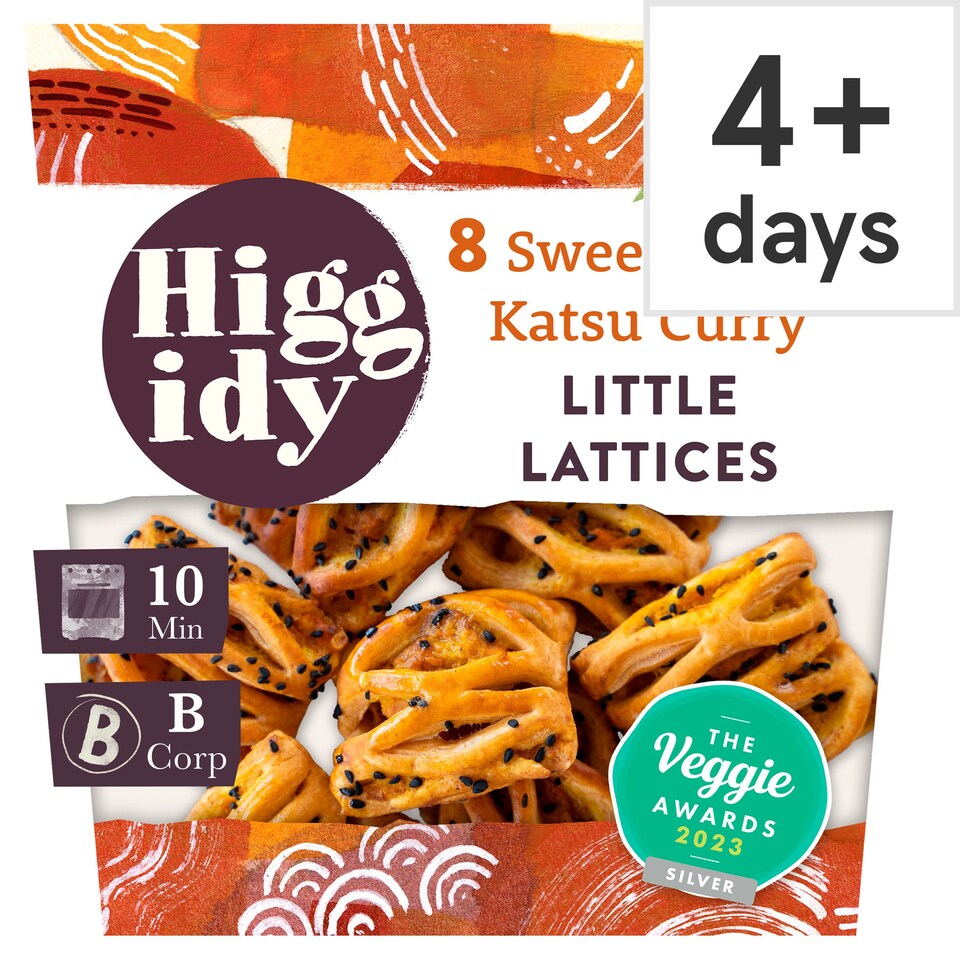 Higgidy 8 Sweet Potato Katsu Curry Lattices 160G Tesco Groceries