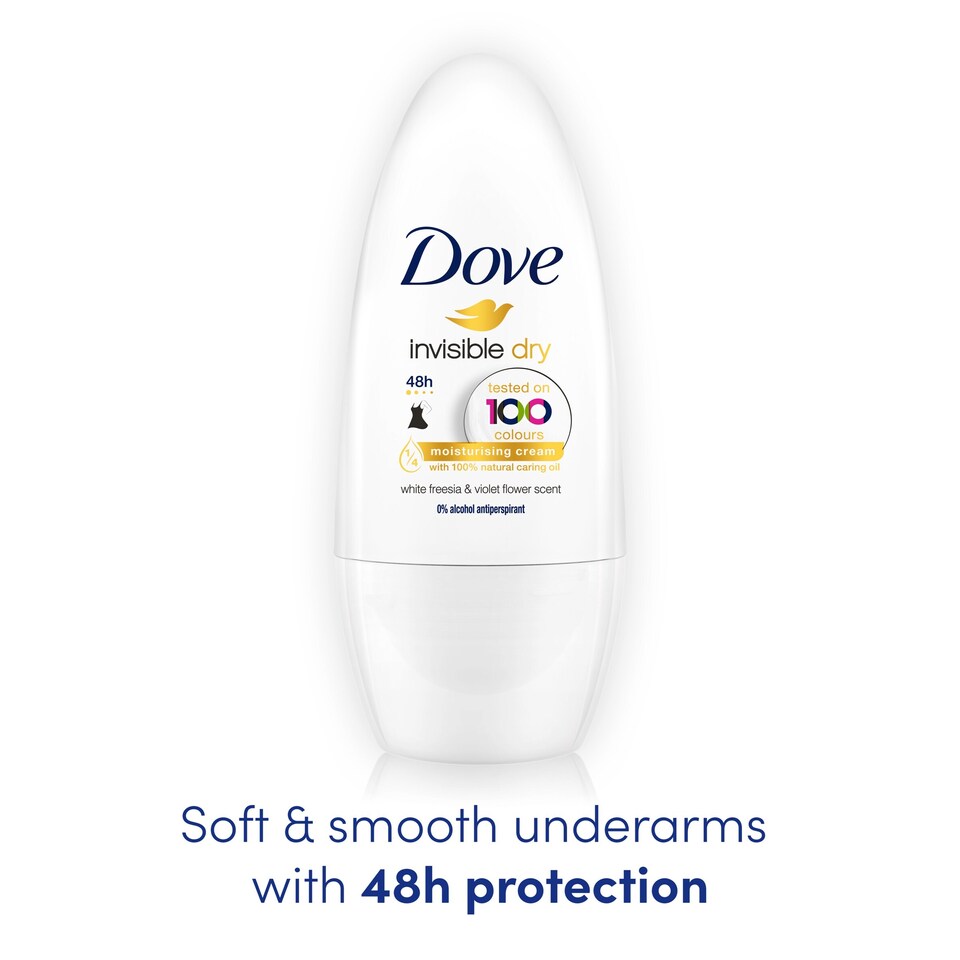 image 1 of Dove Invisible Dry Roll-On Antiperspirant Deodorant 50Ml