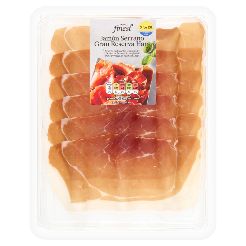 image 1 of TESCO Finest Jamon Serrano Gran Reserva Ham 75g