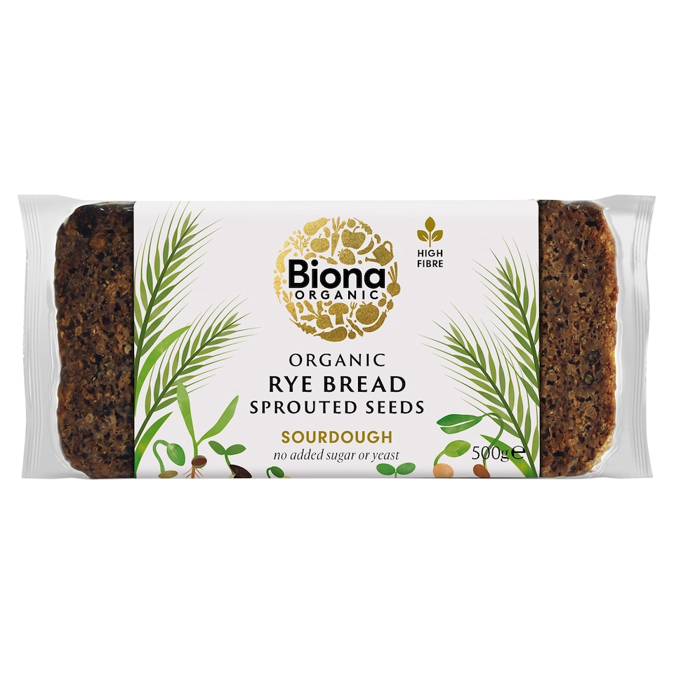 Biona Organic Vitality Rye Bread - Sprouted Seeds 500g