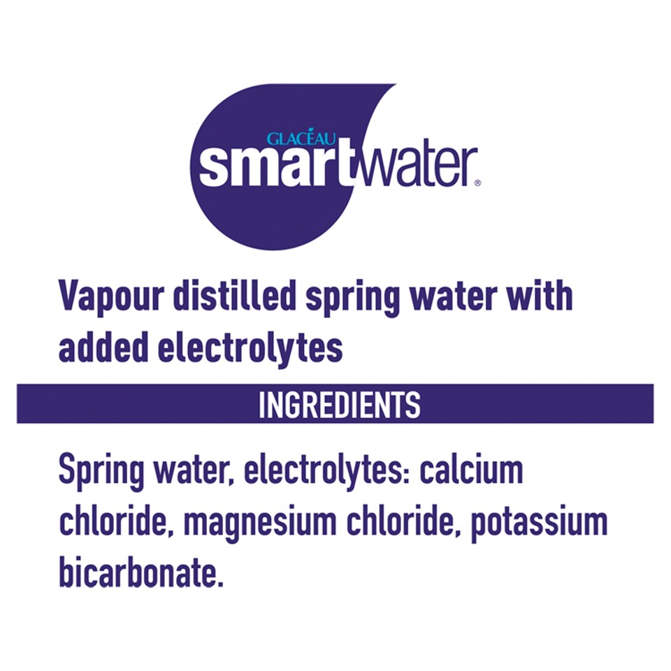 image 1 of Glaceau Smartwater 600Ml