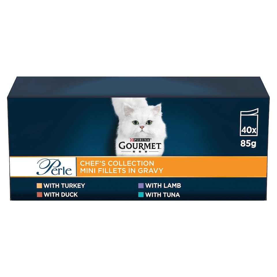 image 1 of Gourmet Perle Cat Food Chef Collection 40X85g