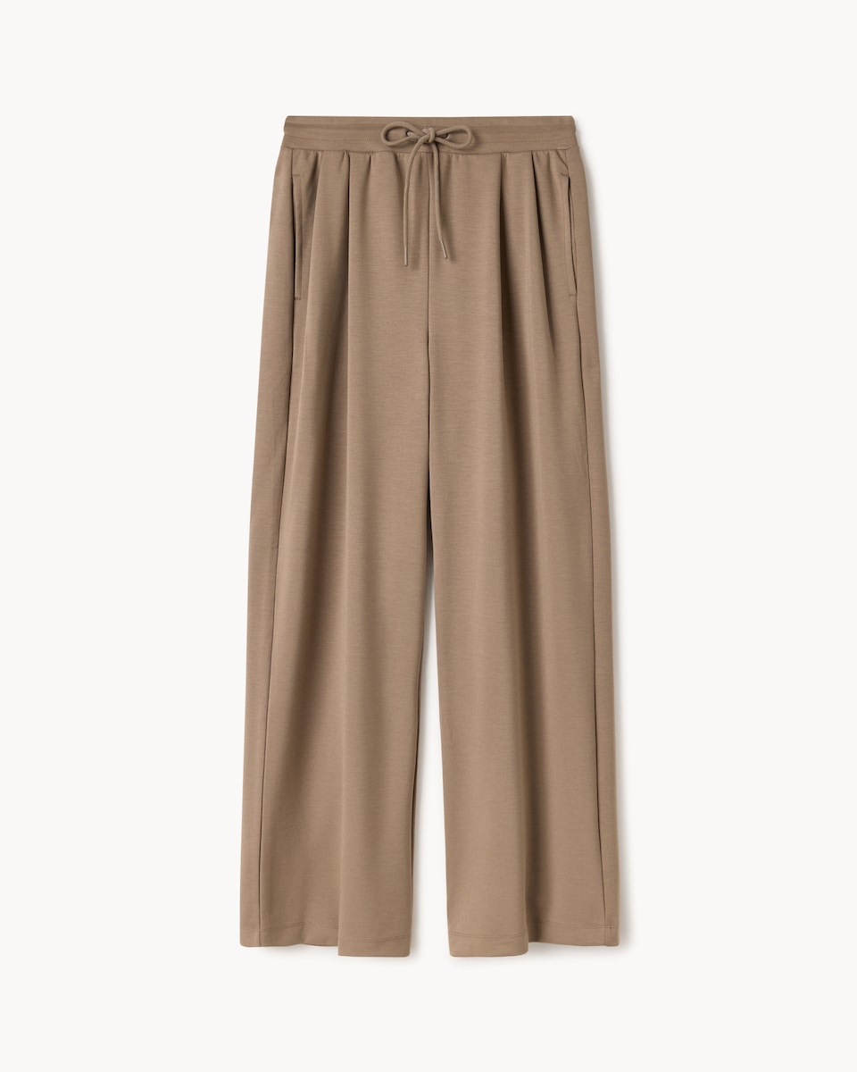 image 1 of F&F Scuba Panelled Trousers in Tobacco