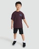 image 1 of F&F Active Pure Cotton Recreation Athl. Dept. Slogan T-Shirt in Burgundy