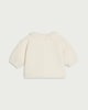 image 2 of F&F Baby Fleece Textured Bow Jacket in Cream
