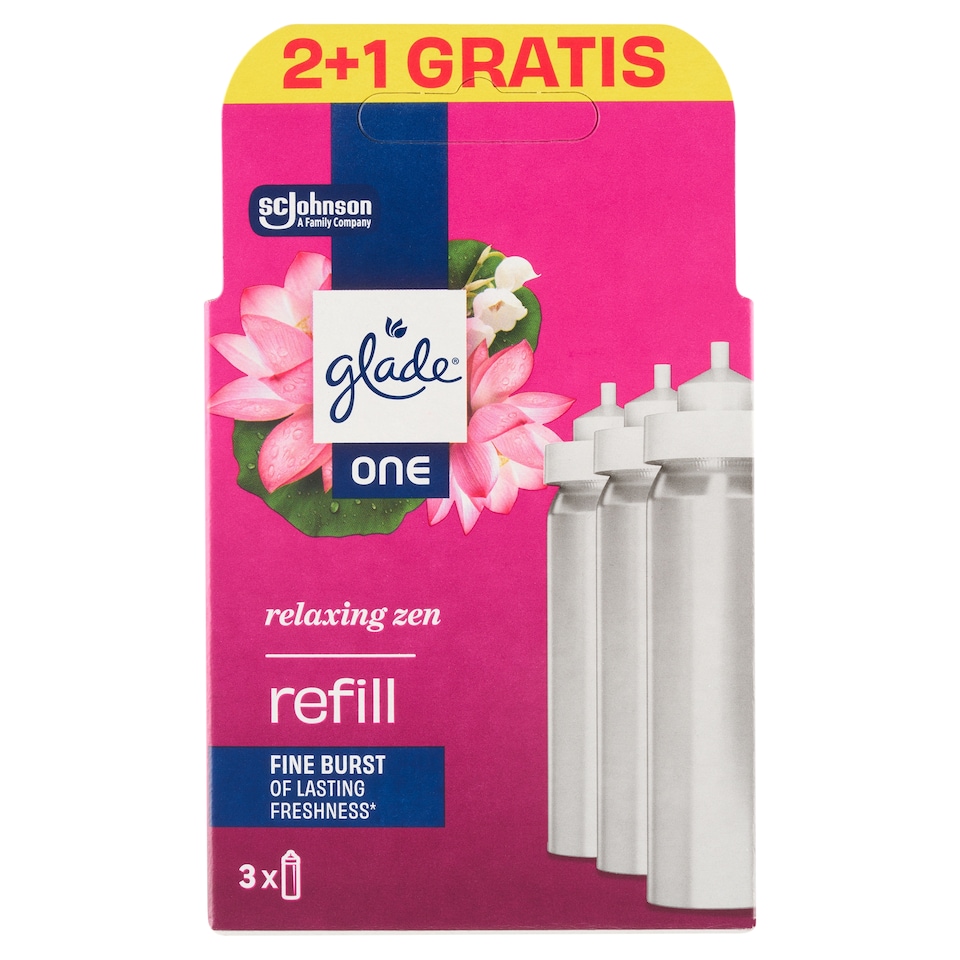 image 1 of Glade One Relaxing Zen Refill 3 x 10ml (30ml)