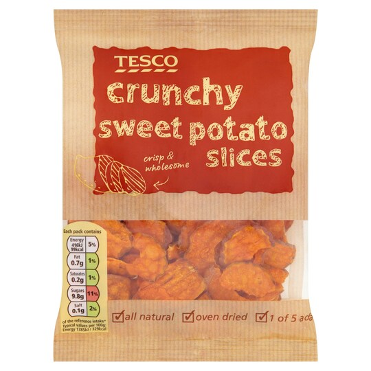 Tesco Crunchy Sweet Potato Slices 30G Tesco Groceries
