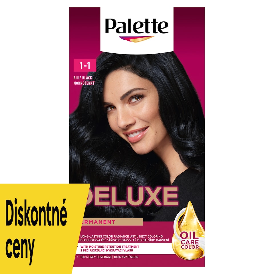 obrázok 1 z Palette Deluxe farba na vlasy Modročierny 1-1