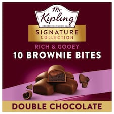 Mr Kipling Gooey Brownie Bites - Double Chocolate 10 Pack