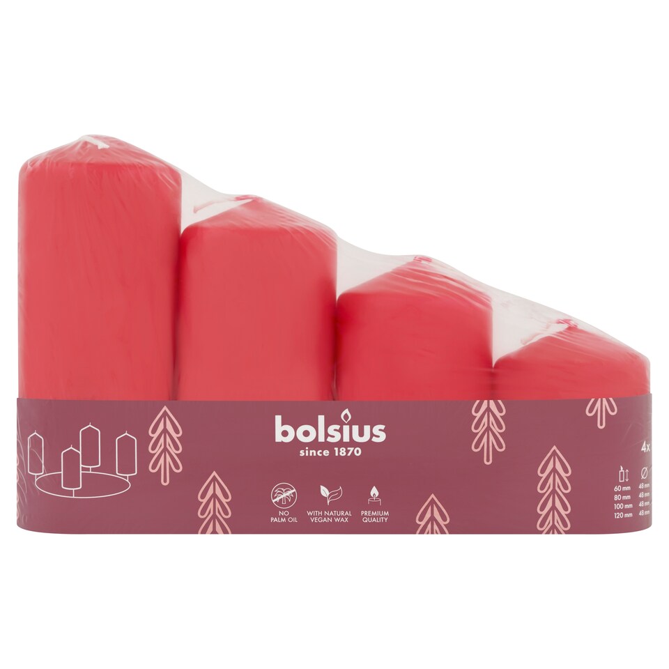 Bolsius 41 Delicate Red Scented Candle
