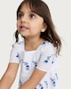 image 3 of F&F Girls Pure Cotton Embroidered Dress in White