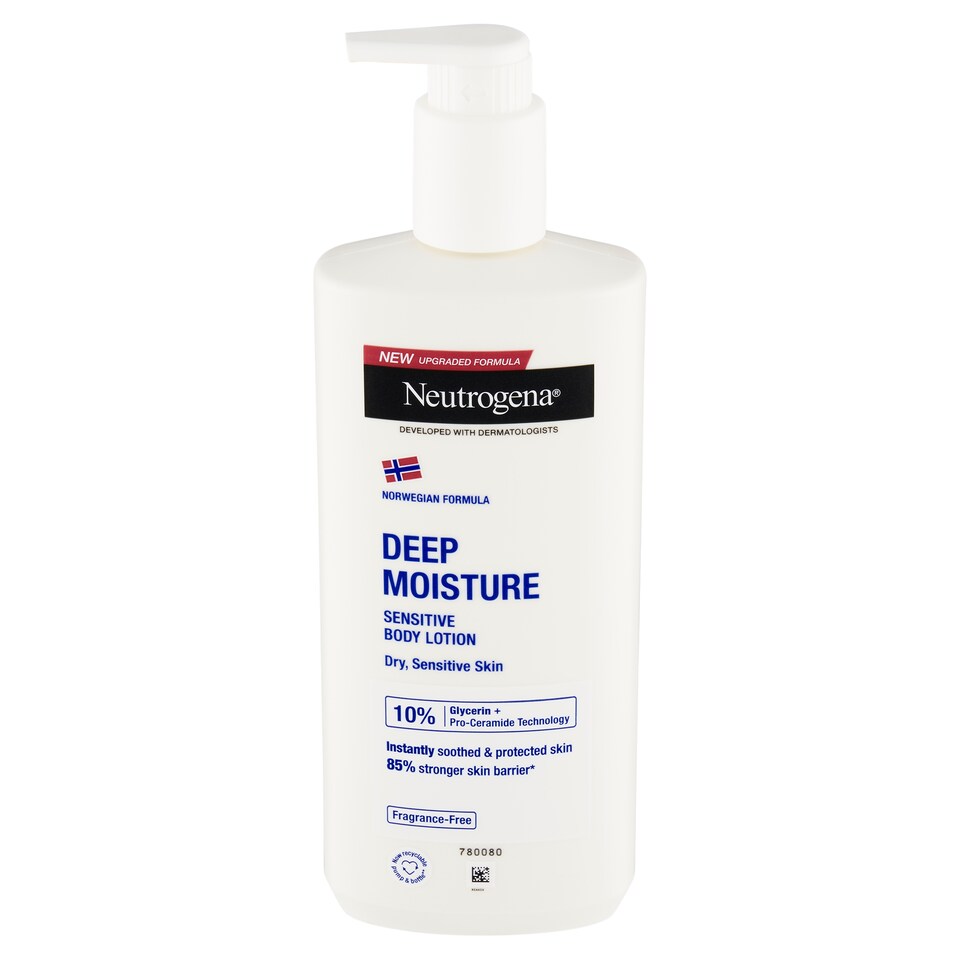 obrázok 1 z Neutrogena Deep Moisture hĺbkovo hydratačné telové mlieko na citlivú pokožku 400 ml