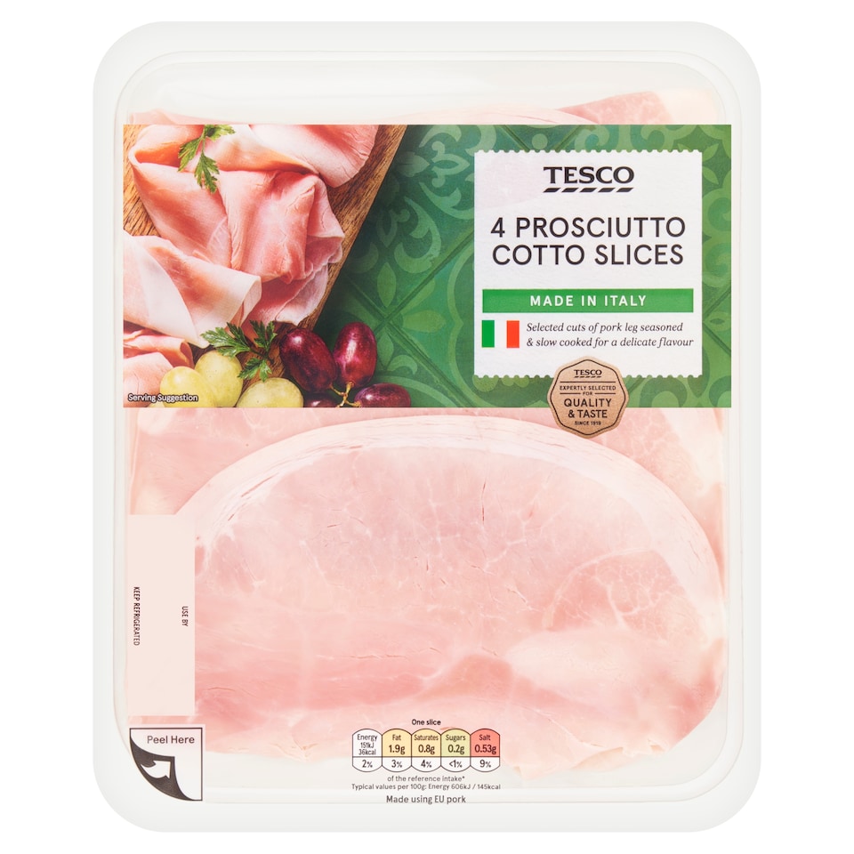 image 1 of Tesco Prosciutto Cotto 100G