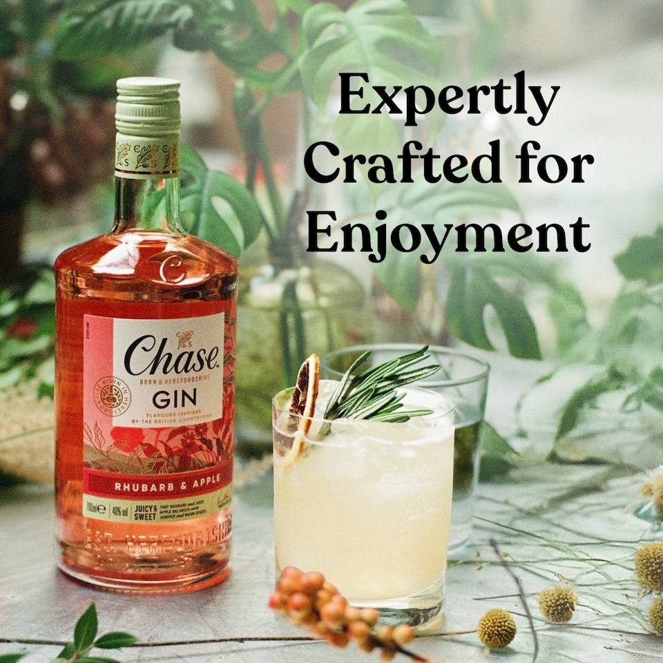 image 1 of Chase Rhubarb & Bramley Apple Gin 70cl