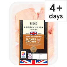 Tesco Slower Grown Chicken Thighs 600g