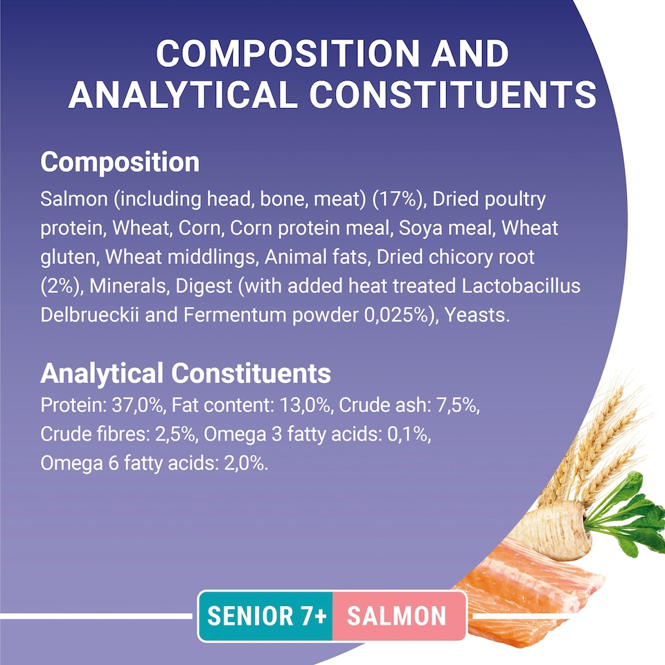 image 1 of Purina One 7+ Dry Cat Food With Salmon 2.8Kg