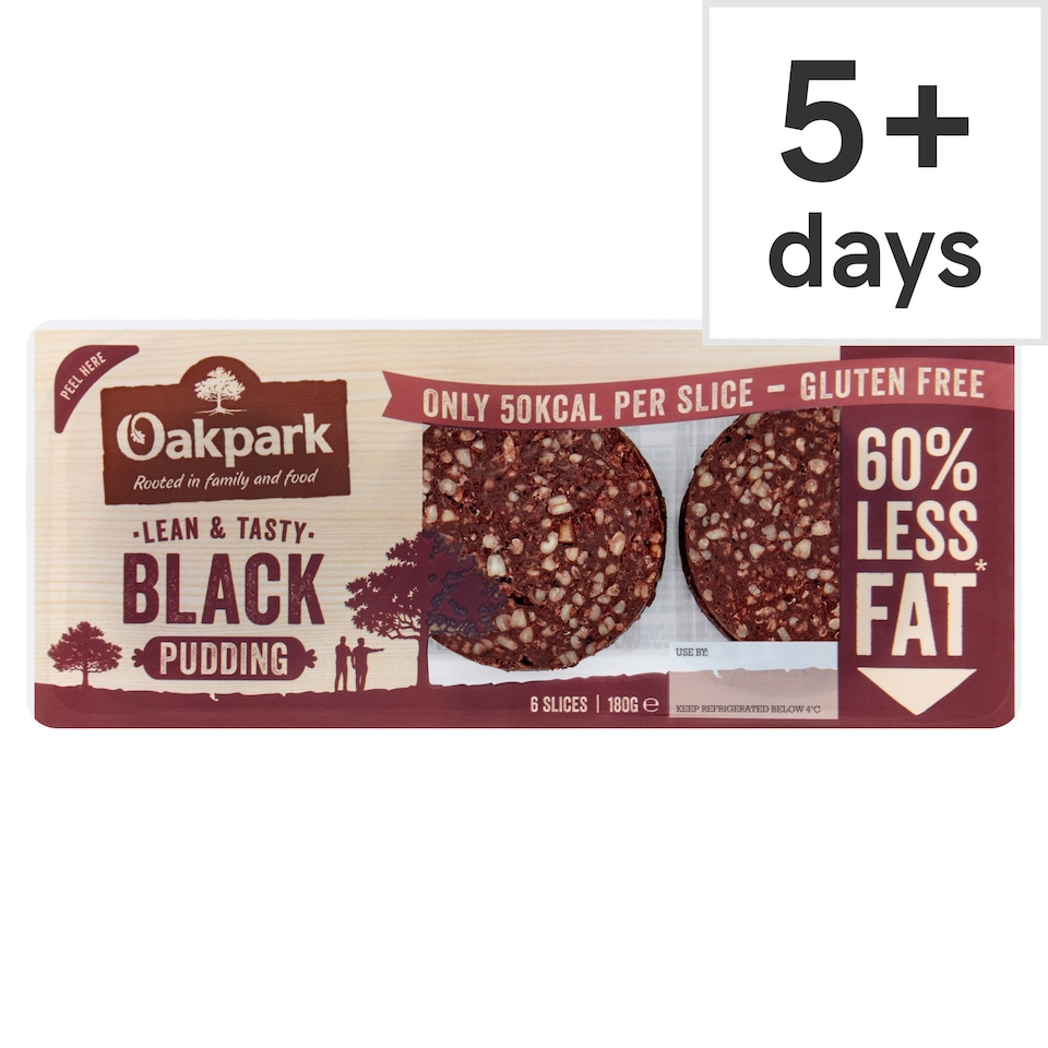 Oak Park 6 Black Pudding Slices 180G