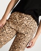 image 3 of F&F Pure Cotton Leopard Print Lounge Studio Pyjama Set in Multi Black