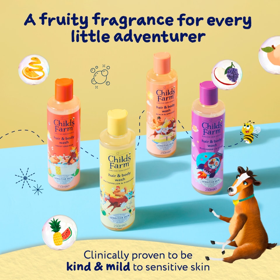 image 1 of Childs Farm Hair & Body Wash - Watermelon & Pineapple 250ml