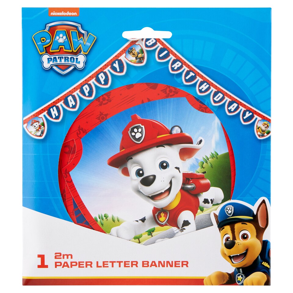 Decorata Party Paw Patrol Happy Birthday papírová girlanda s písmeny 2 m