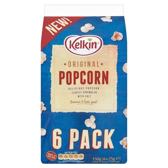 Kelkin Original Popcorn Multi Pack 150G Tesco Groceries