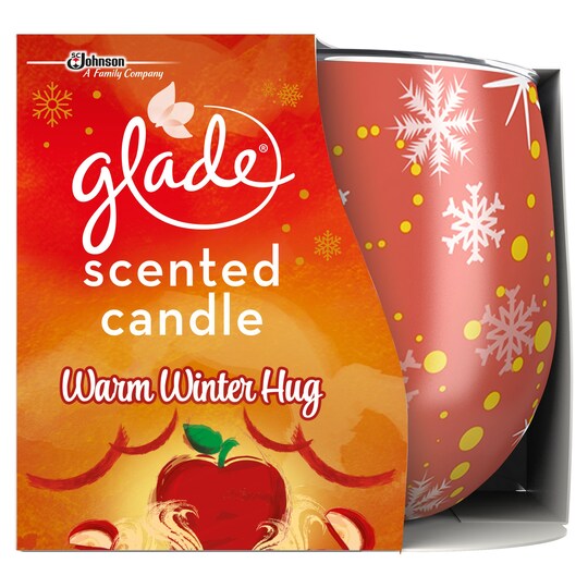 Glade Candle Apple Cinnamon And Nutmeg 120G Tesco Groceries