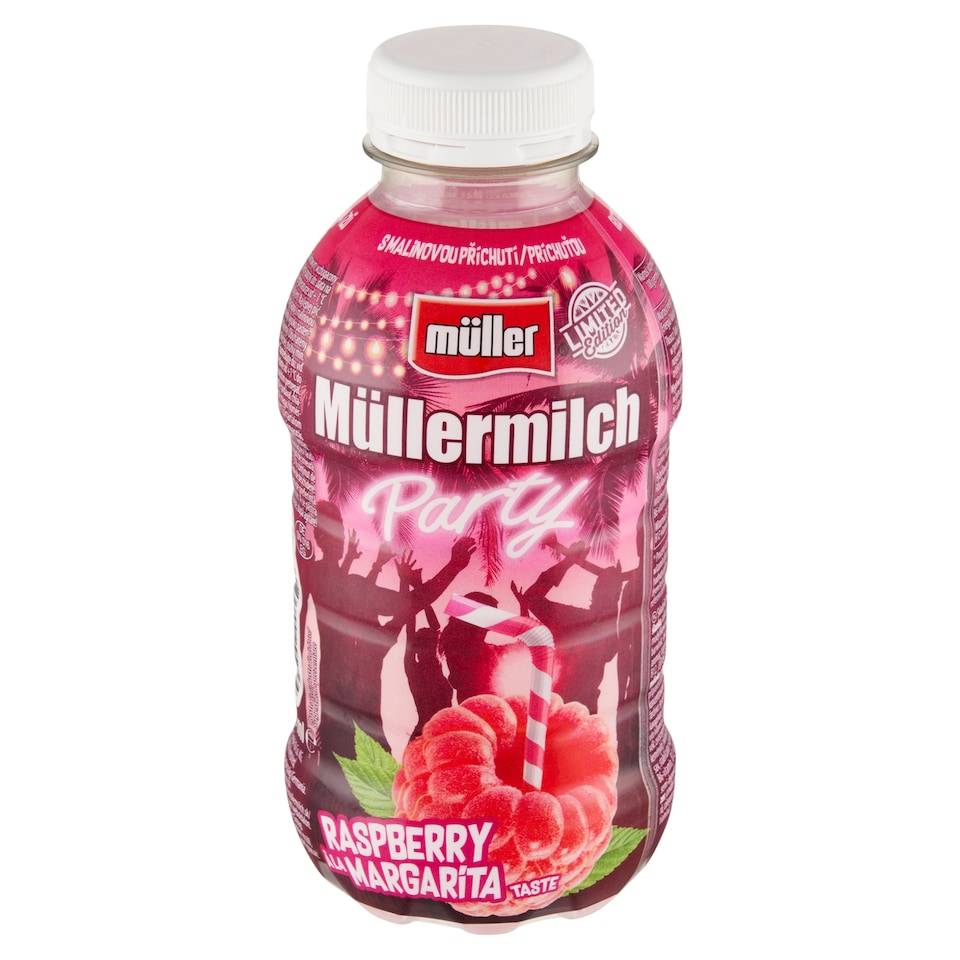 Müller Müllermilch Party mliečny nápoj s malinovou príchuťou 400 g