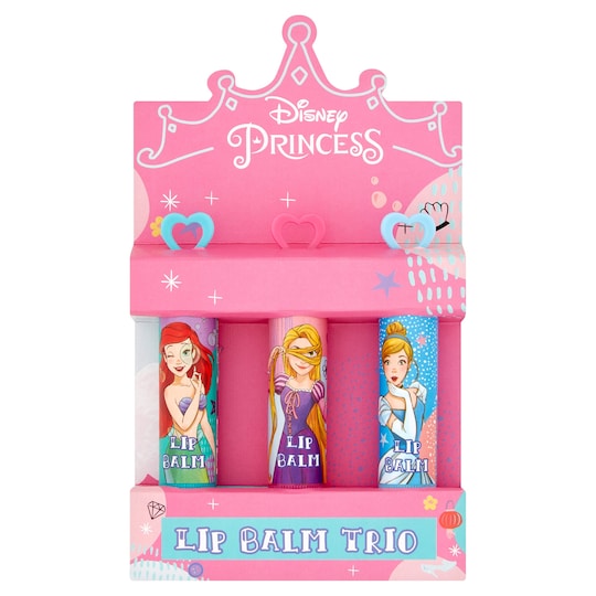 Disney Princess Lip Balm Trio 3X4g Tesco Groceries
