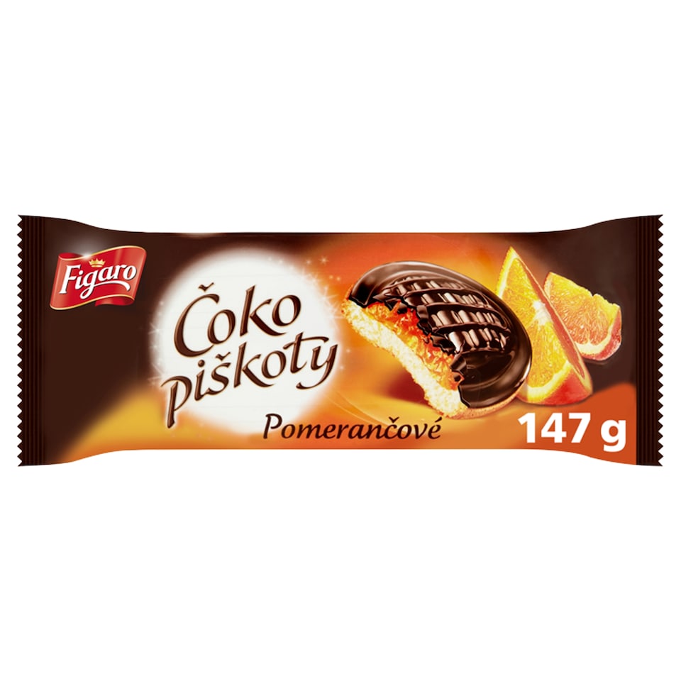 Figaro Čoko piškoty Pomerančové 147g