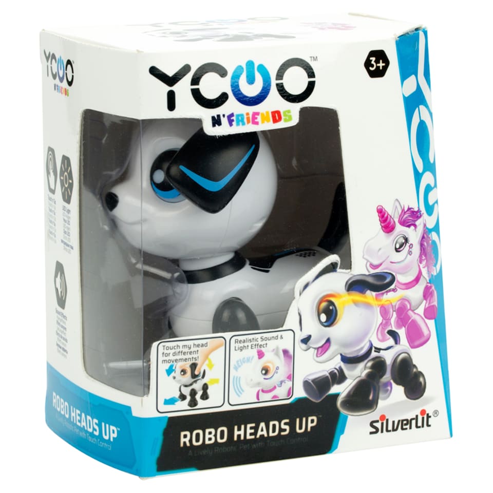 Obrázek 1 pro produkt Silverlit YCOO Robo Heads Up N'Friends živý robotický mazlíček s dotykovým ovládáním