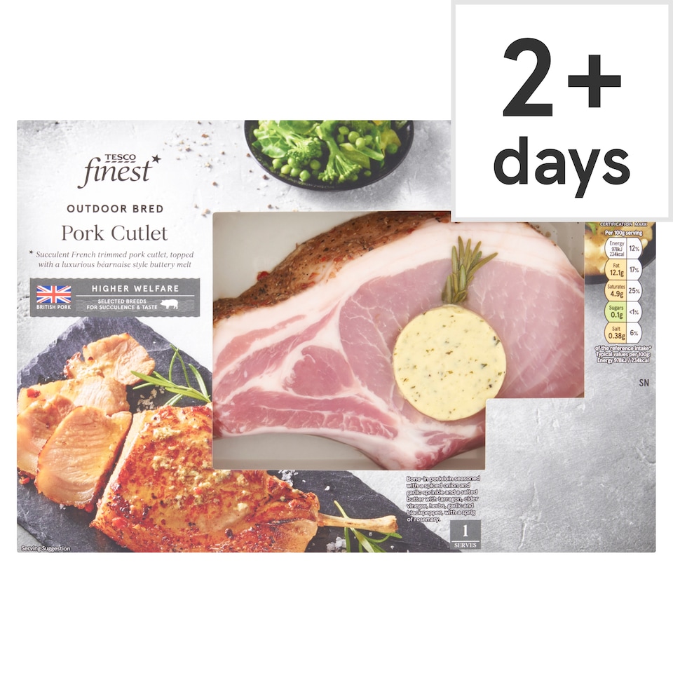 Tesco Finest Pork Cutlet 300-520g