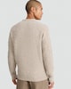 image 3 of F&F Crew Neck Cable Knit Jumper in Neutral