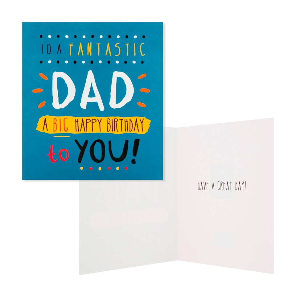 image 1 of Pigment Productions Birthday Card To A Fantastic Dad