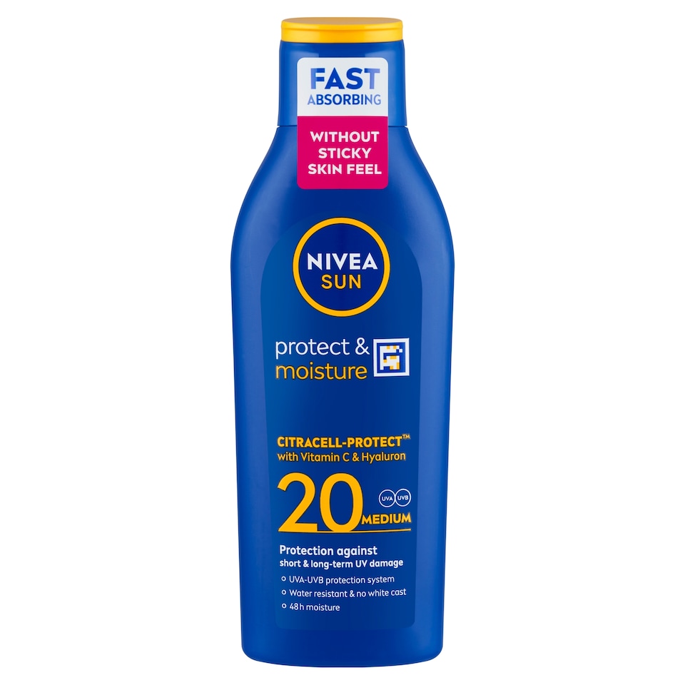 image 1 of Nivea Sun Protect & Moisture Moisturizing Sun Lotion SPF 20 200ml