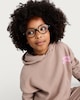 image 4 of F&F Girls Cotton Rich Athletic Collection Hoodie in Tan