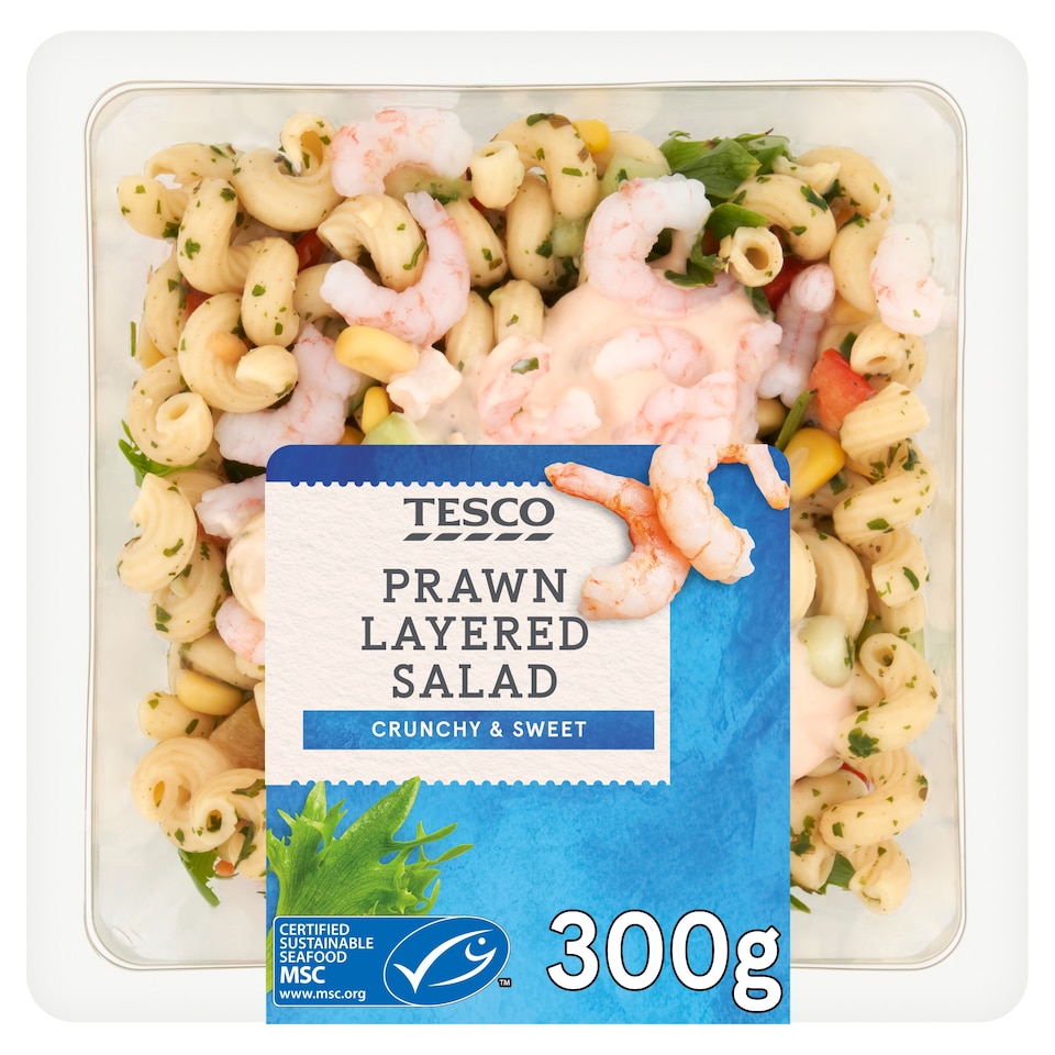 Tesco Prawn Layered Salad 300G
