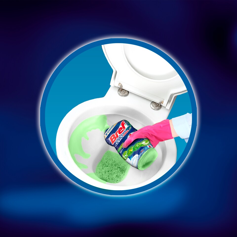 image 1 of Bref Color Aktiv Gel+ WC čistič proti vodnému kameňu 700 ml