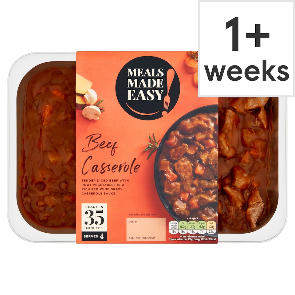 Tesco Meals Made Easy Beef Casserole 1Kg