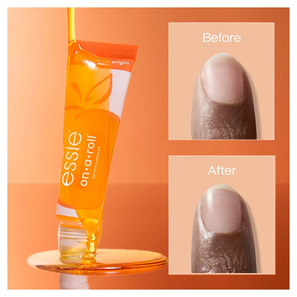 image 1 of Essie On A Roll Apricot Nail & Cuticle Oil Roll On 13.5ml