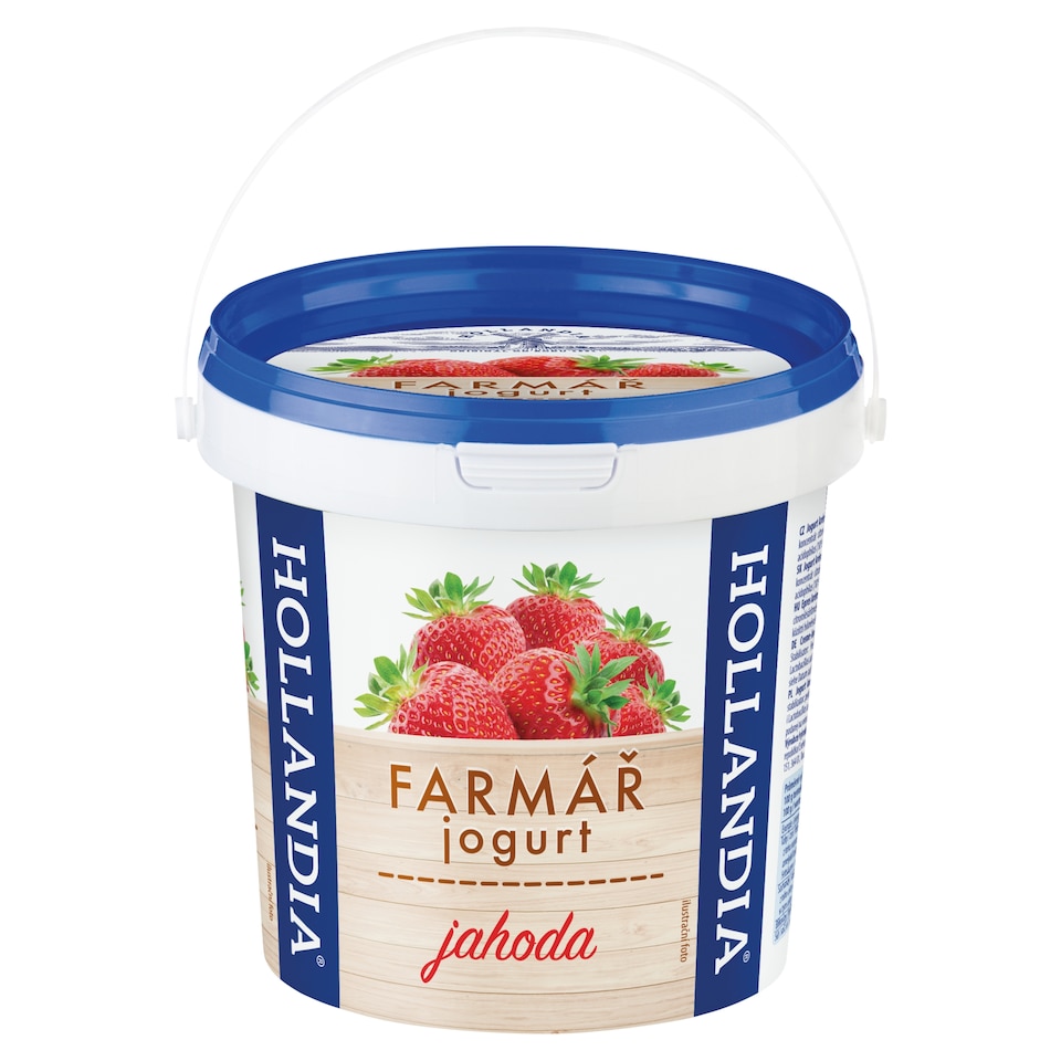 Hollandia Krémový jogurt farmár jahoda s kultúrou BiFi 1 kg