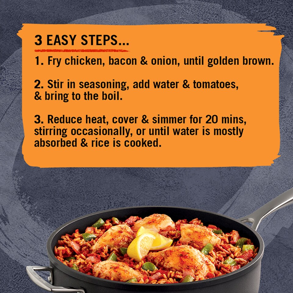 image 1 of Schwartz One Pan Cajun Chicken & Rice Recipe Mix 32g
