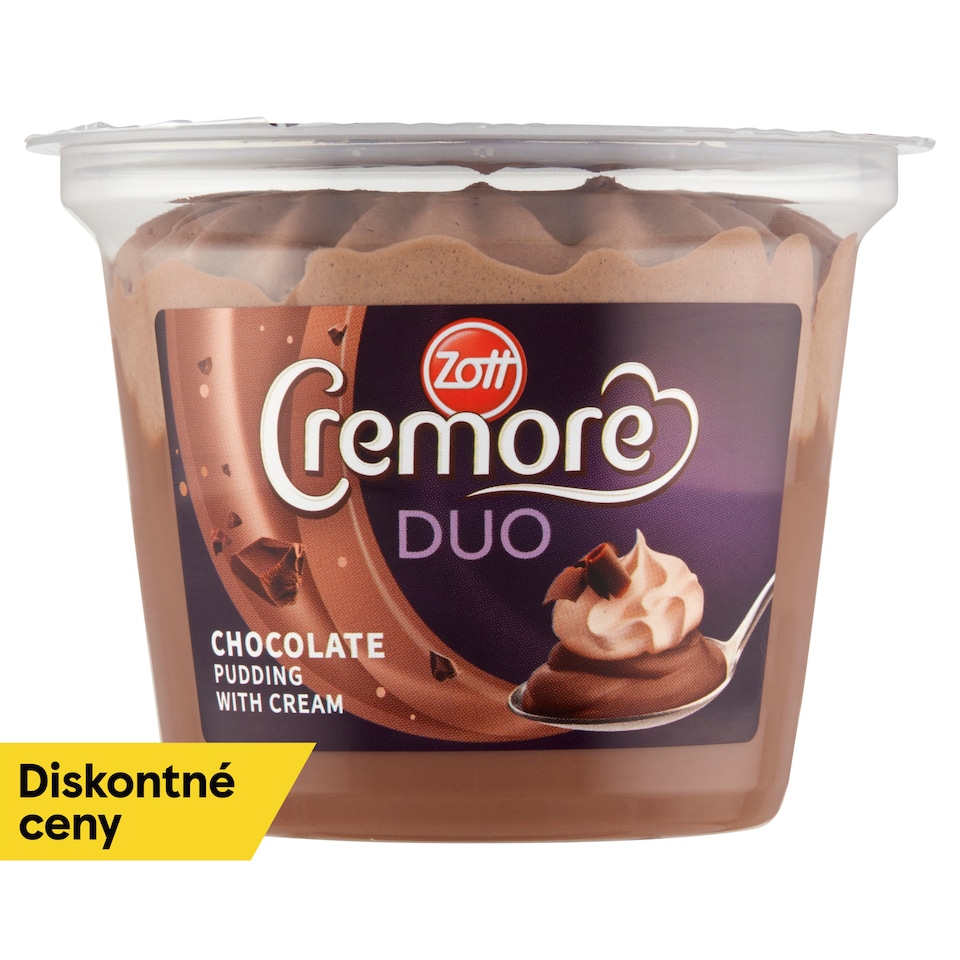 image 1 of Zott Cremore Duo Chocolate Pudding with Cream 190 g