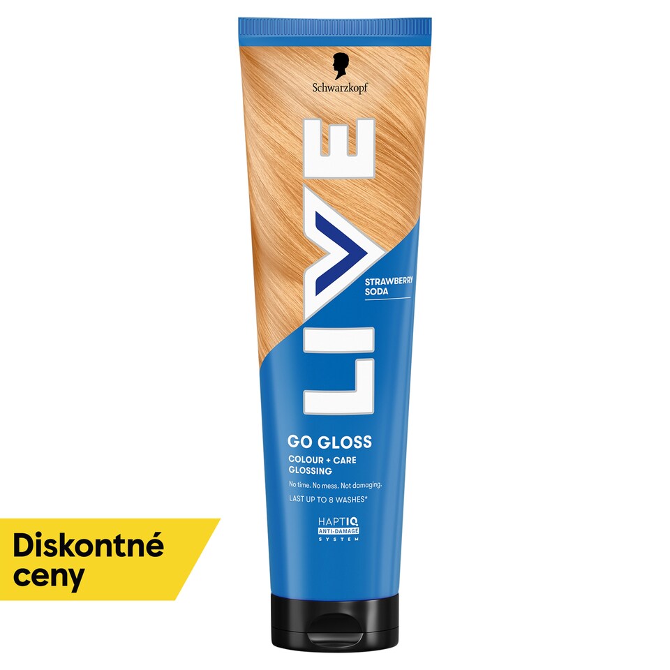 Schwarzkopf Live Go Gloss Colour+Care Glossing jahodová limonáda 150 ml