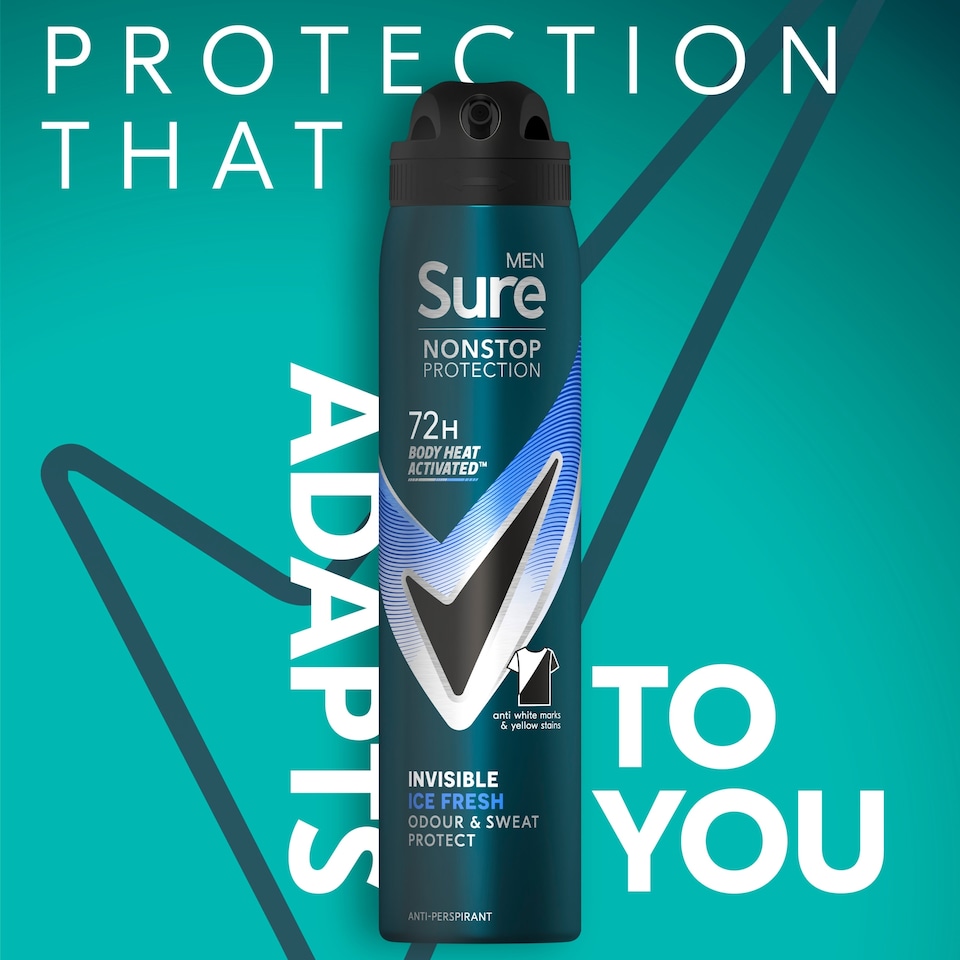 image 1 of Sure Men Invisible Ice Fresh 72h Nonstop Protection Antiperspirant Deodorant 250ml