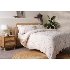F&F Home Ditsy Floral Muslin Duvet Set King