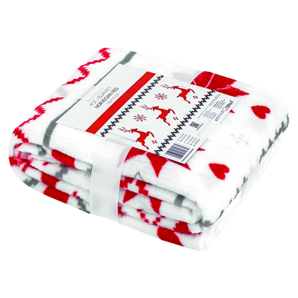 Domarex Red Norwegian Blanket 130 cm x 160 cm